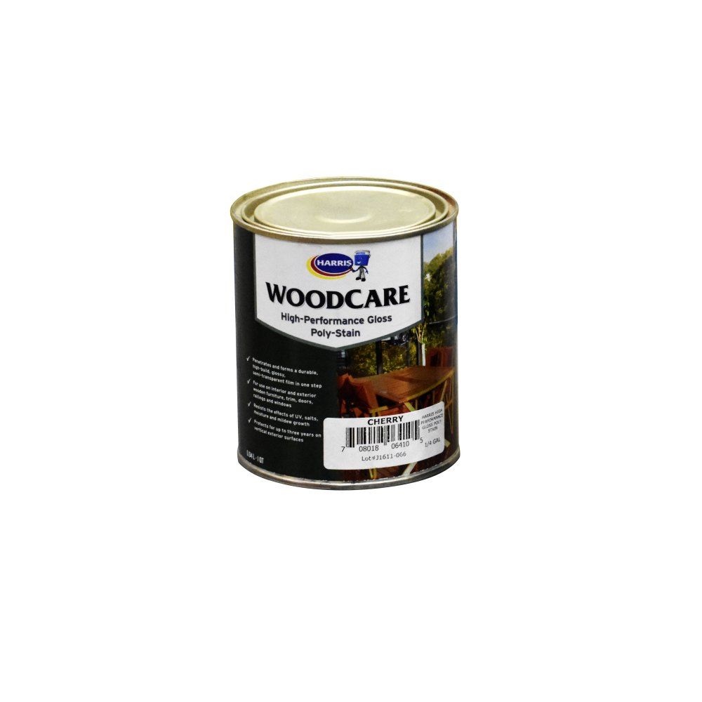 Harris Woodcare High Performance Gloss Poly-Stain Cherry 1qt