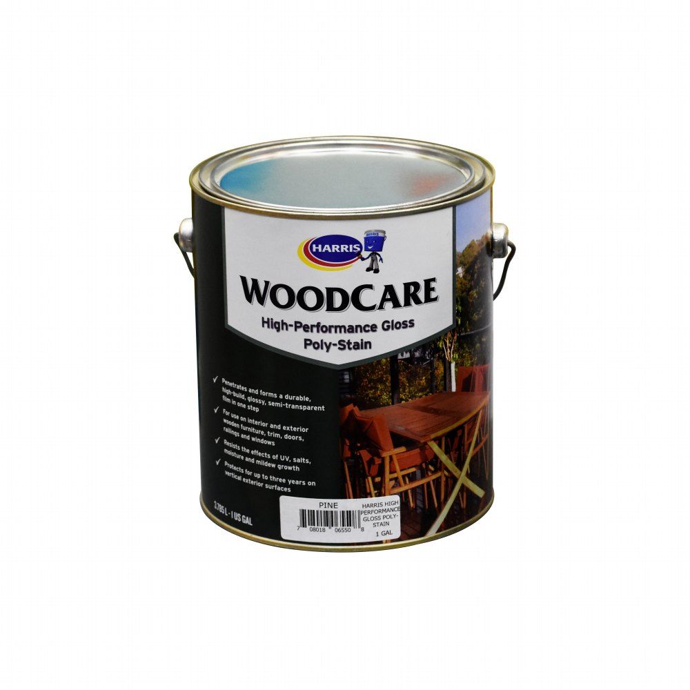 Harris Woodcare High Performance Satin Poly-Stain Pine 1gal