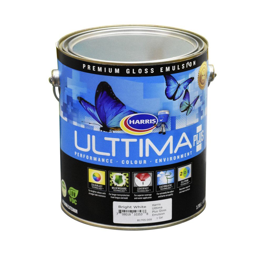 Harris Ulttima Plus Gloss Emulsion Bright White 1gal