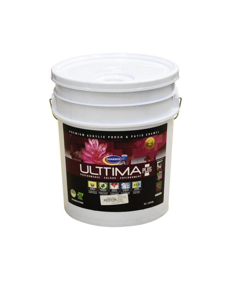 Harris Ulttima Plus Acrylic Porch and Patio White 5gal