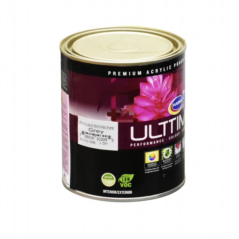 Harris Ulttima Plus Acrylic Porch and Patio Grey 1qt