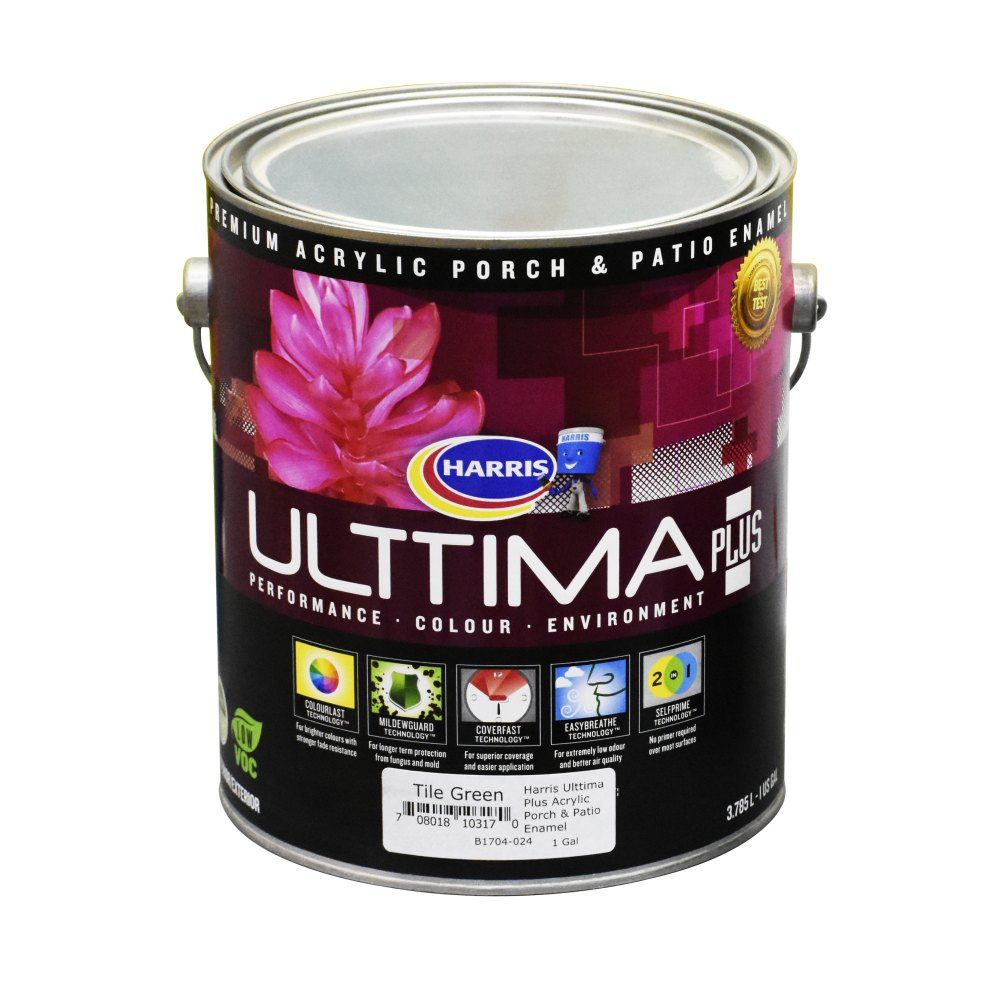 Harris Ulttima Plus Acrylic Porch and Patio Tile Green 1gal