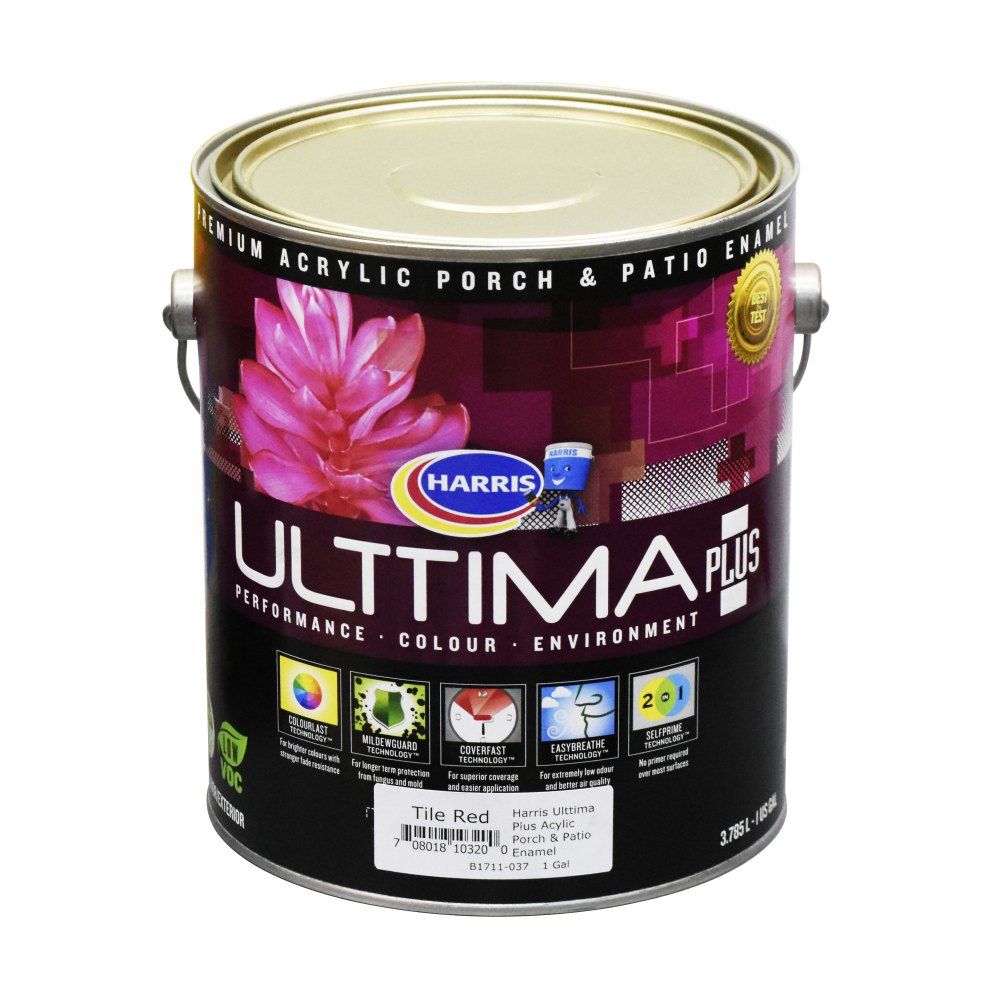 Harris Ulttima Plus Acrylic Porch and Patio Tile Red 1gal