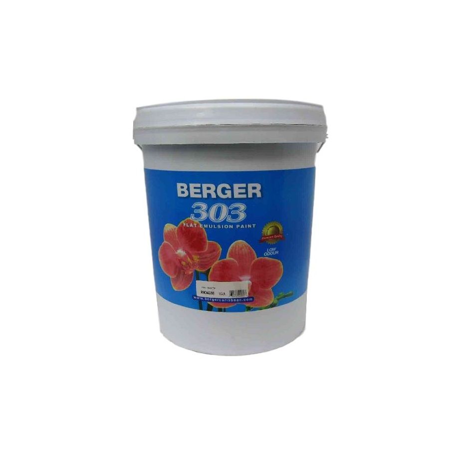 Berger 303 Flat Emulsion White Base 5gal