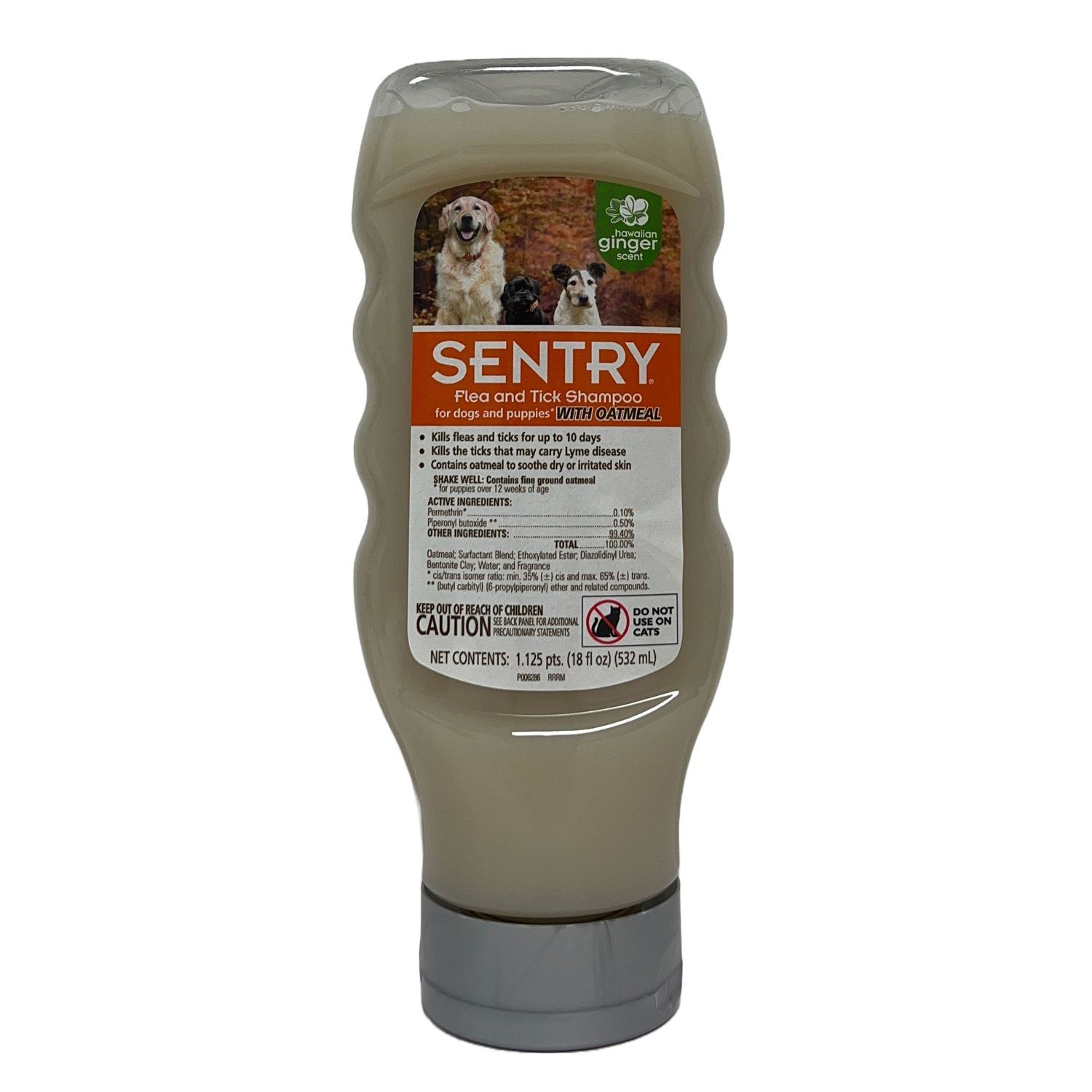 Sentry Flea and Tick Dog Shampoo with Oatmeal 18oz