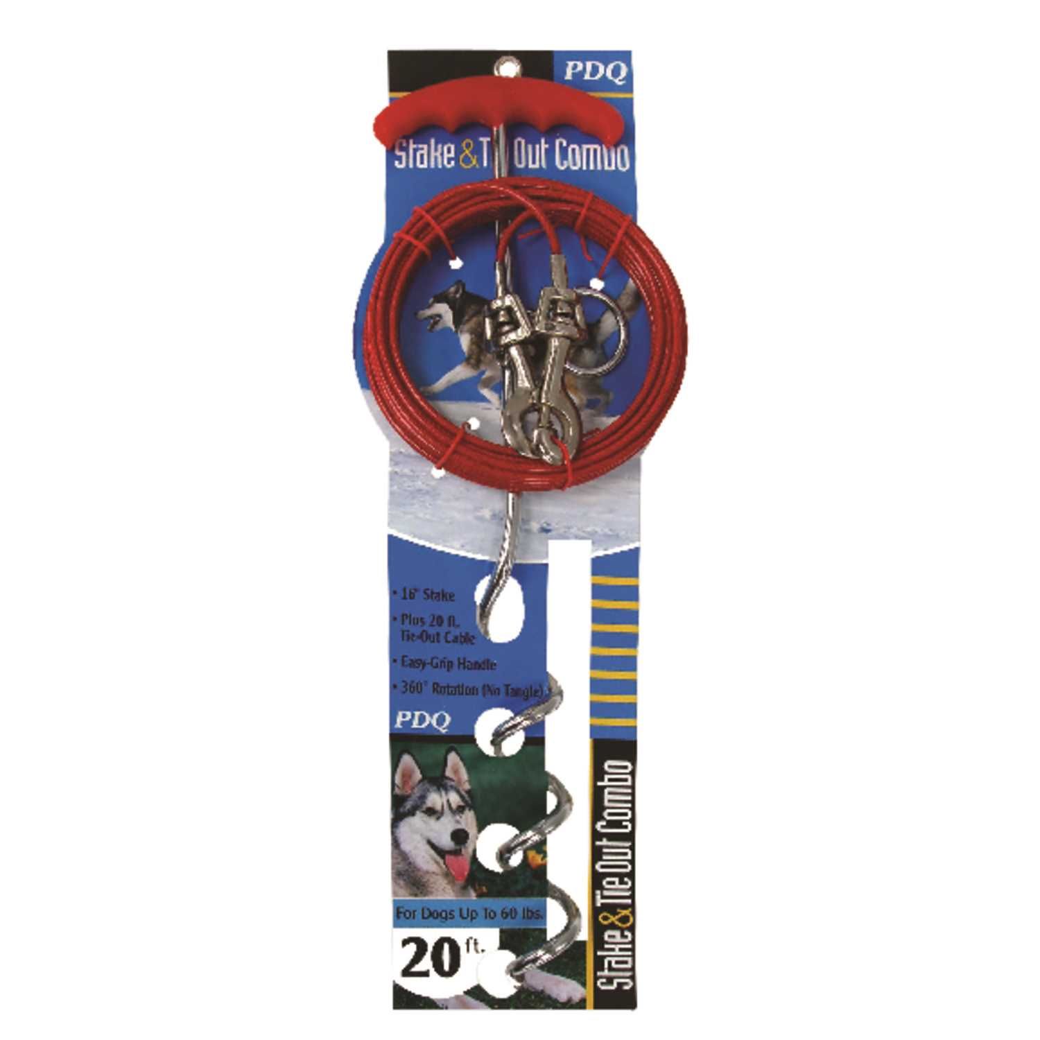 Stake and Cable Tie Out 20 ft (8008054)