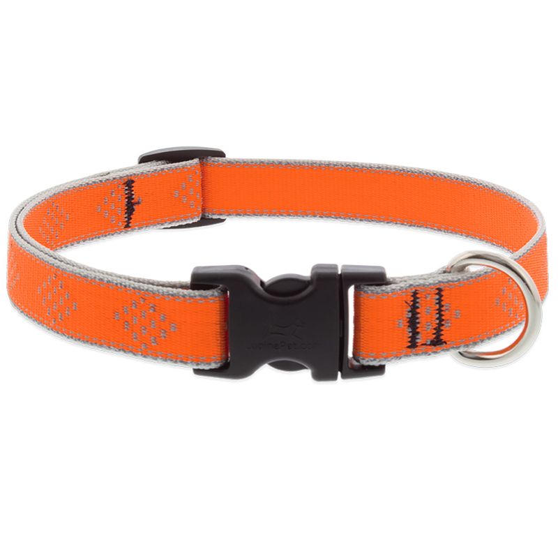 Collar Nylon Adjustable Diamond Orange 14in (9022328D)