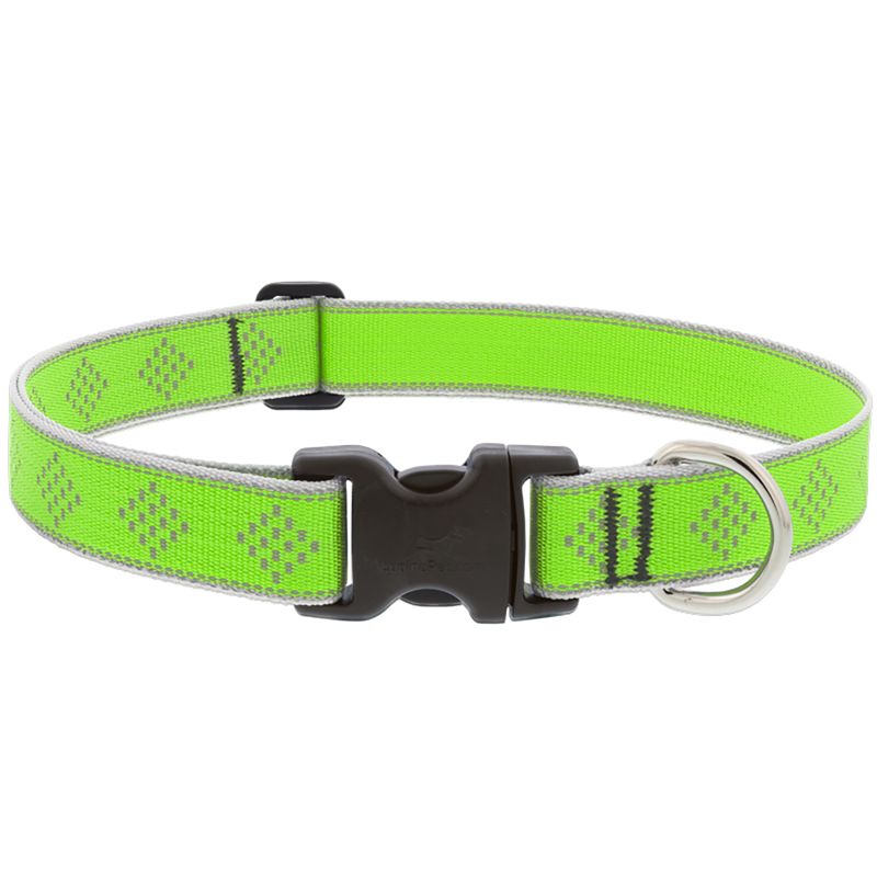 Collar Nylon Adjustable Diamond Green 28in (9019522D)