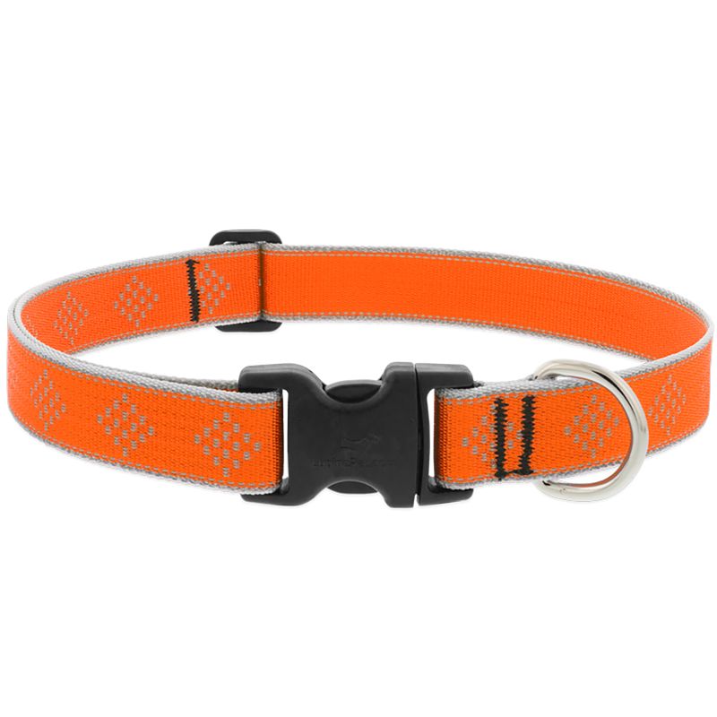 Collar Nylon Adjustable Diamond Orange 28in (9019761D)