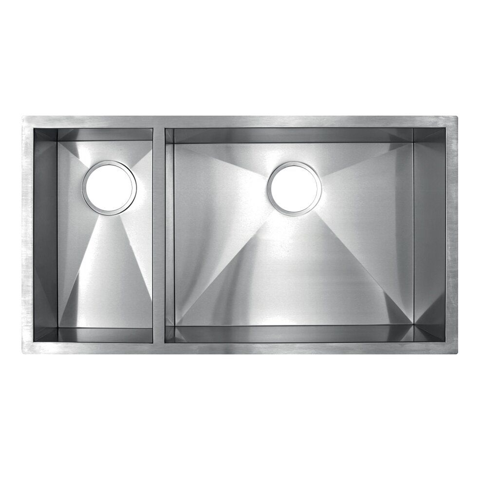 Fermetal Sink Dual Mount Undermount 33in. x 18in. x 9-/12in. (FRE-551)