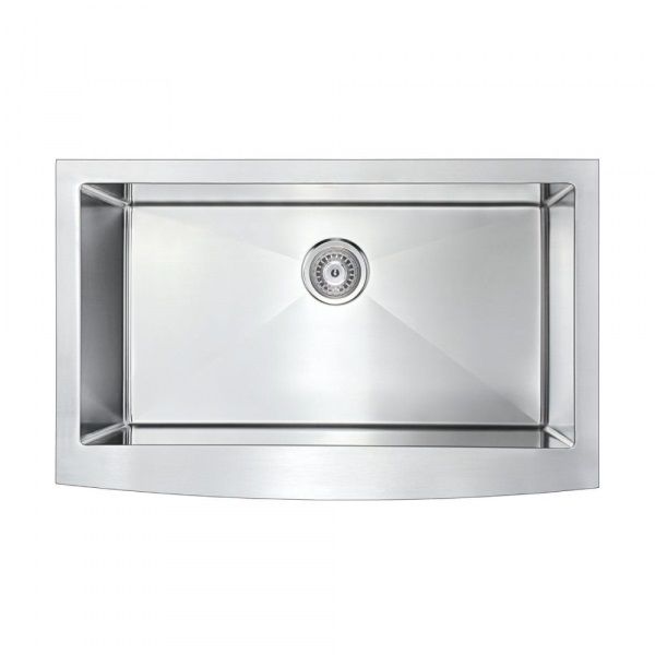 Glacier Single Bowl Farmhouse Kitchen Sink Stainless Steel (36 x 21 in.)