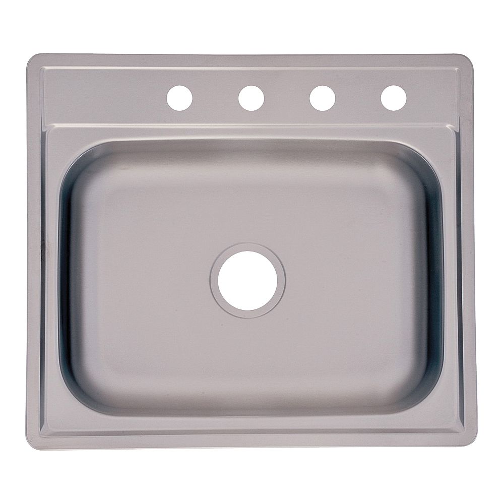 Single Bowl Kitchen Sink Stainless Steel 25x22 (4666491)