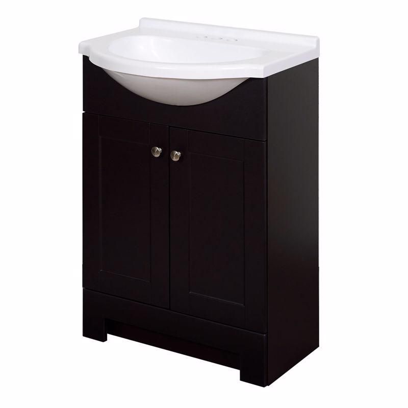Zenith Bathroom Vanity with Sink Espresso 24 x 16 x 35.5 in. (4001996)