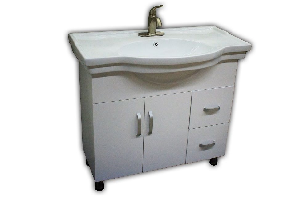 Bathroom Cabinet White 36L x 20W x 33H
