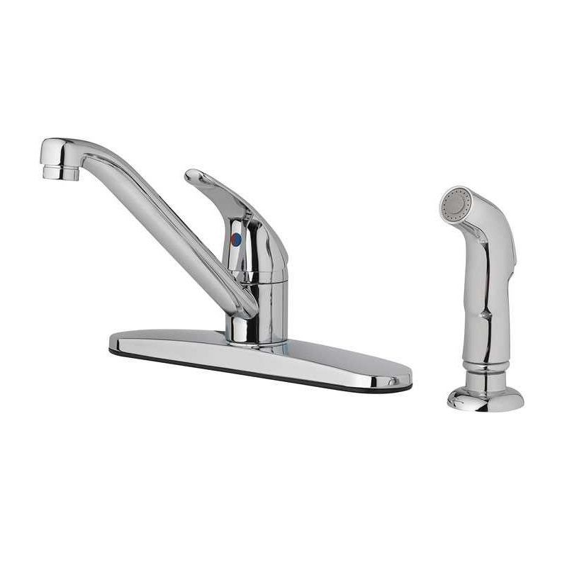OakBrook Chrome Finish Single Handle Kitchen Faucet with Spray