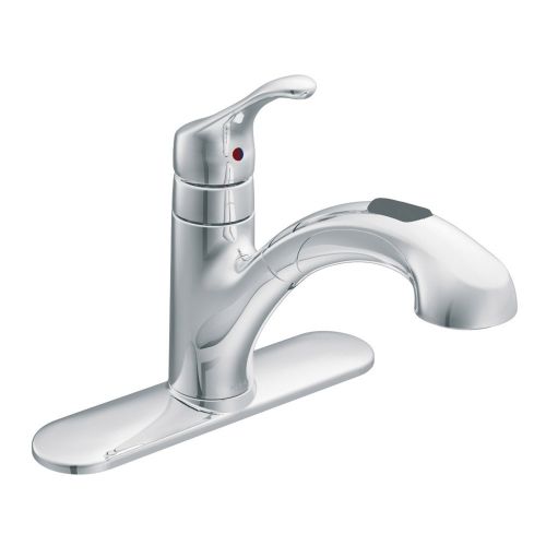 Moen Renzo Single Handle Pullout Kitchen Faucet in Chrome