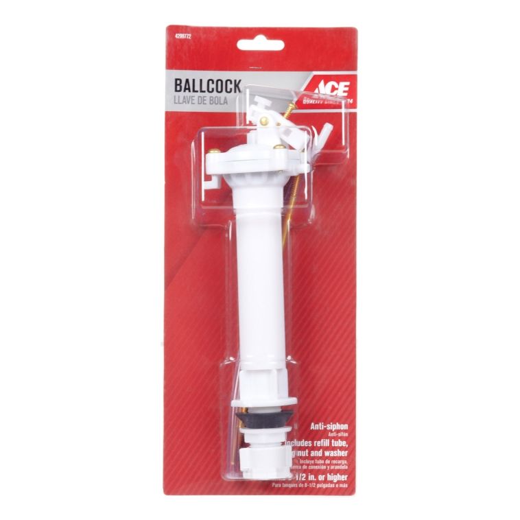 Ballcock For Tanks Regular Plastic 8-1/2in