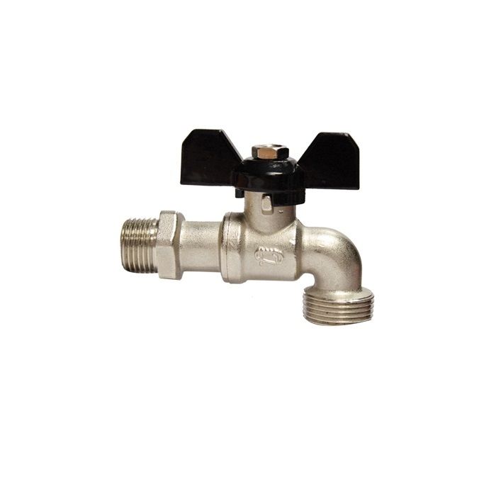 Fermetal Hose Bibcock 1/2in.  Quarter Turn