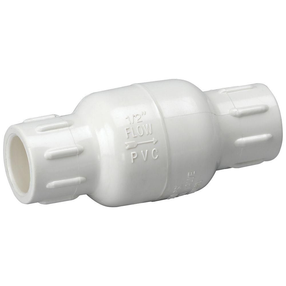 Check Valve PVC 1/2in Solvent