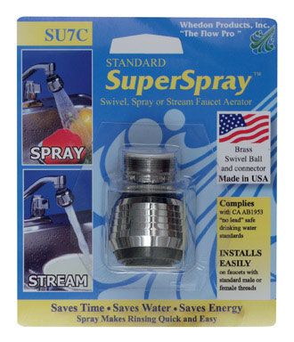 Faucet Aerators with Spray