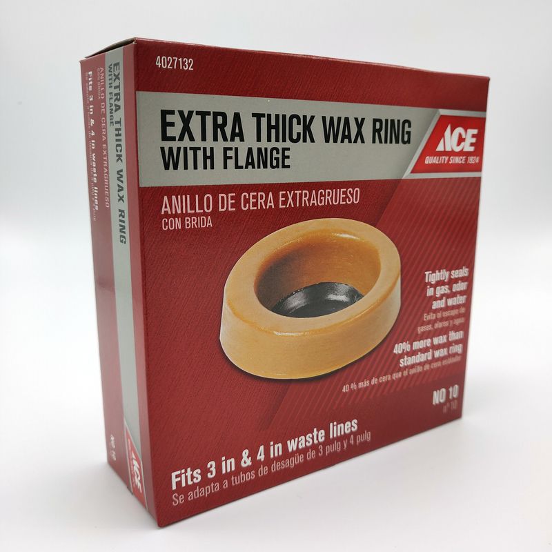 Toilet Bowl Gasket Wax and Flange
