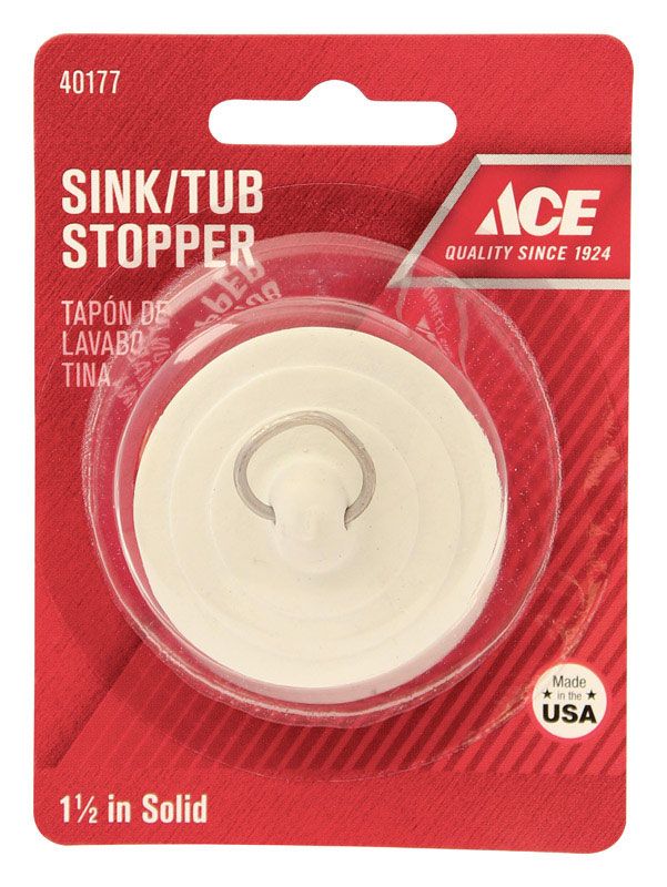 Rubber Stopper Sink and Tub 1-1/2in (40177)
