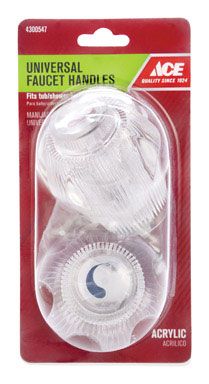 Large Clear Acrylic Universal Handles