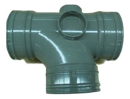 Tee Single Branch Grey 4in