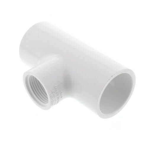 Tee Reducing SCH40 1in Slip x 3/4in Threaded