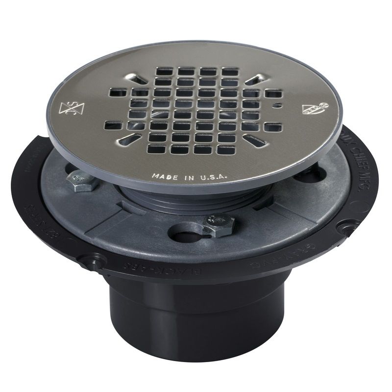 Sioux Chief Shower Pan Drain Chrome Plated ABS 2 in. (4268413)