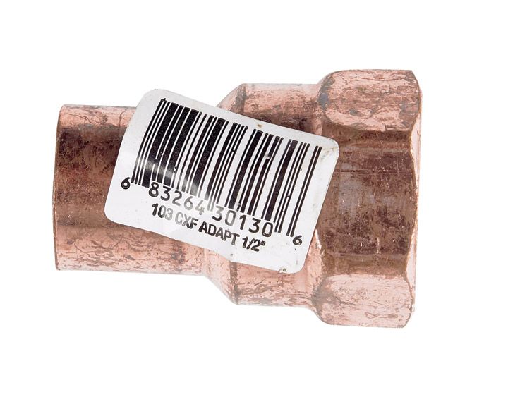 Adaptop Female Copper American 1/2in