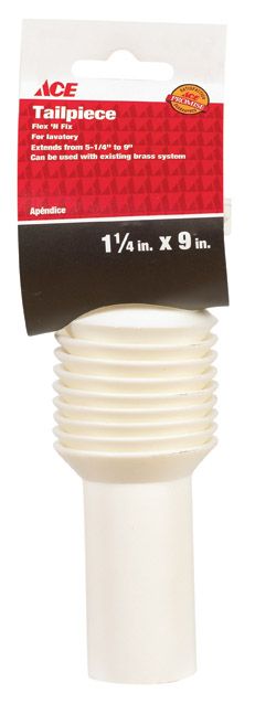 Plastic Tailpiece Flex 1-1/4in