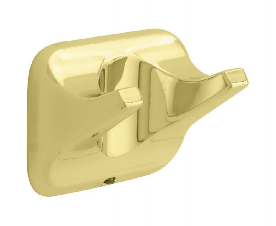 Futura Robe Hook Double Polished Brass (D2402PB)