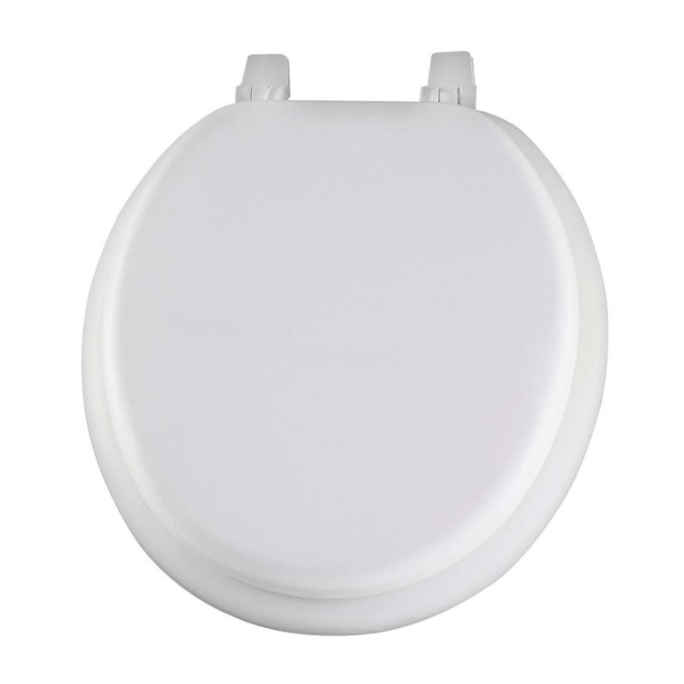 White Round Soft Toilet Seat