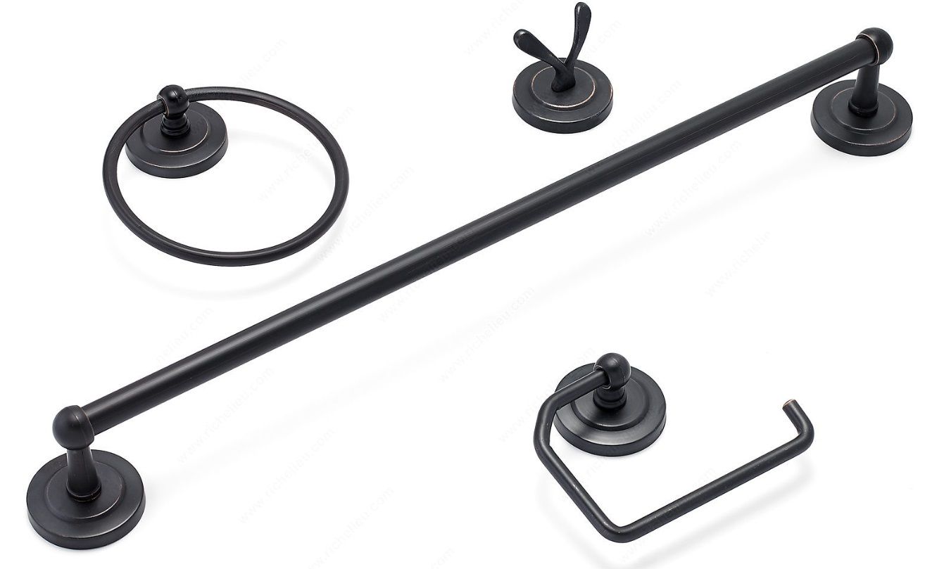 Bath Accessory Set Bronze 4pc (27446)