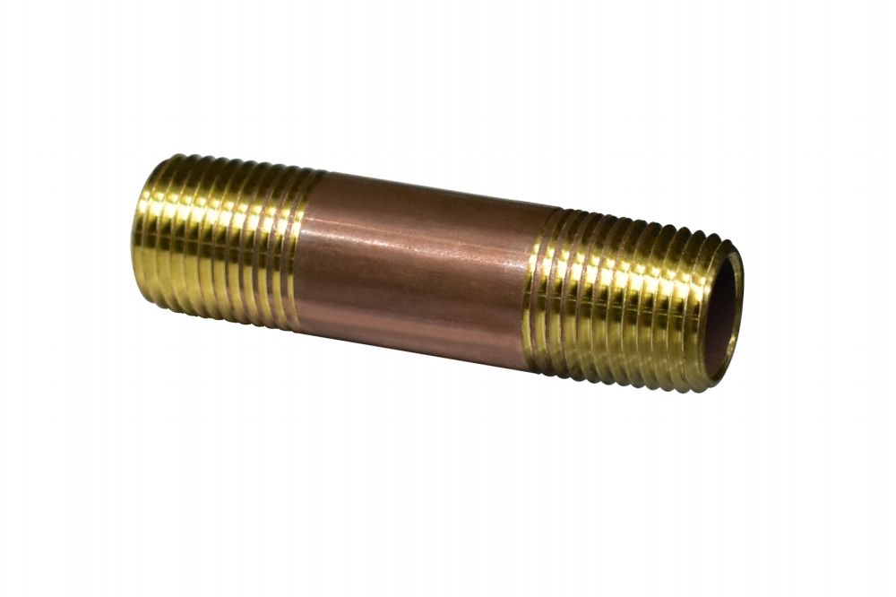 Nipple RD Brass 1/4in x 2-1/2in (46991)