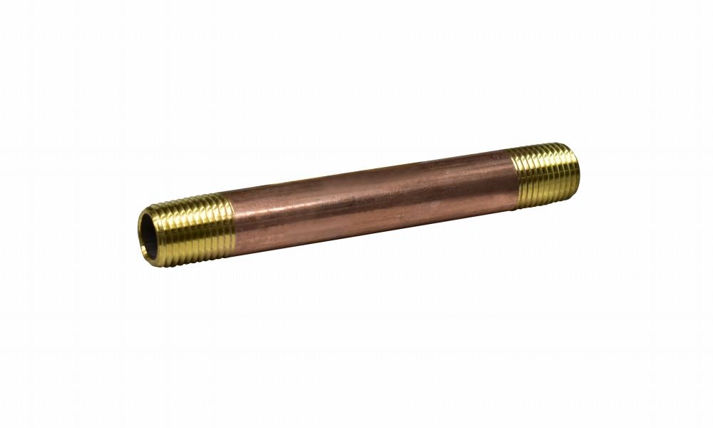 Nipple RD Brass 1/4in x 5in (47016)