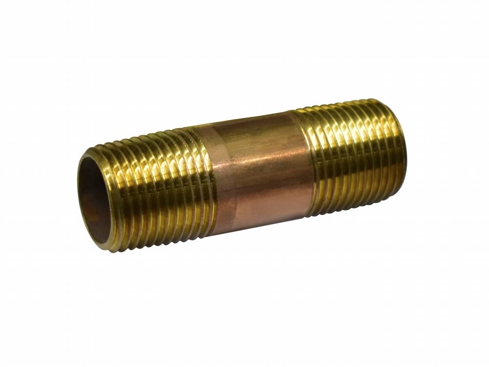 Nipple RD Brass 3/4in x 1-1/2in (49023)