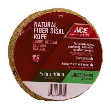 Rope Sisal 1/4 x 100ft