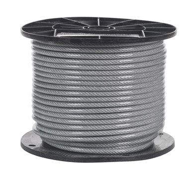 Cable Aircraft 3/16in PVC Coated 250ft (price per foot)