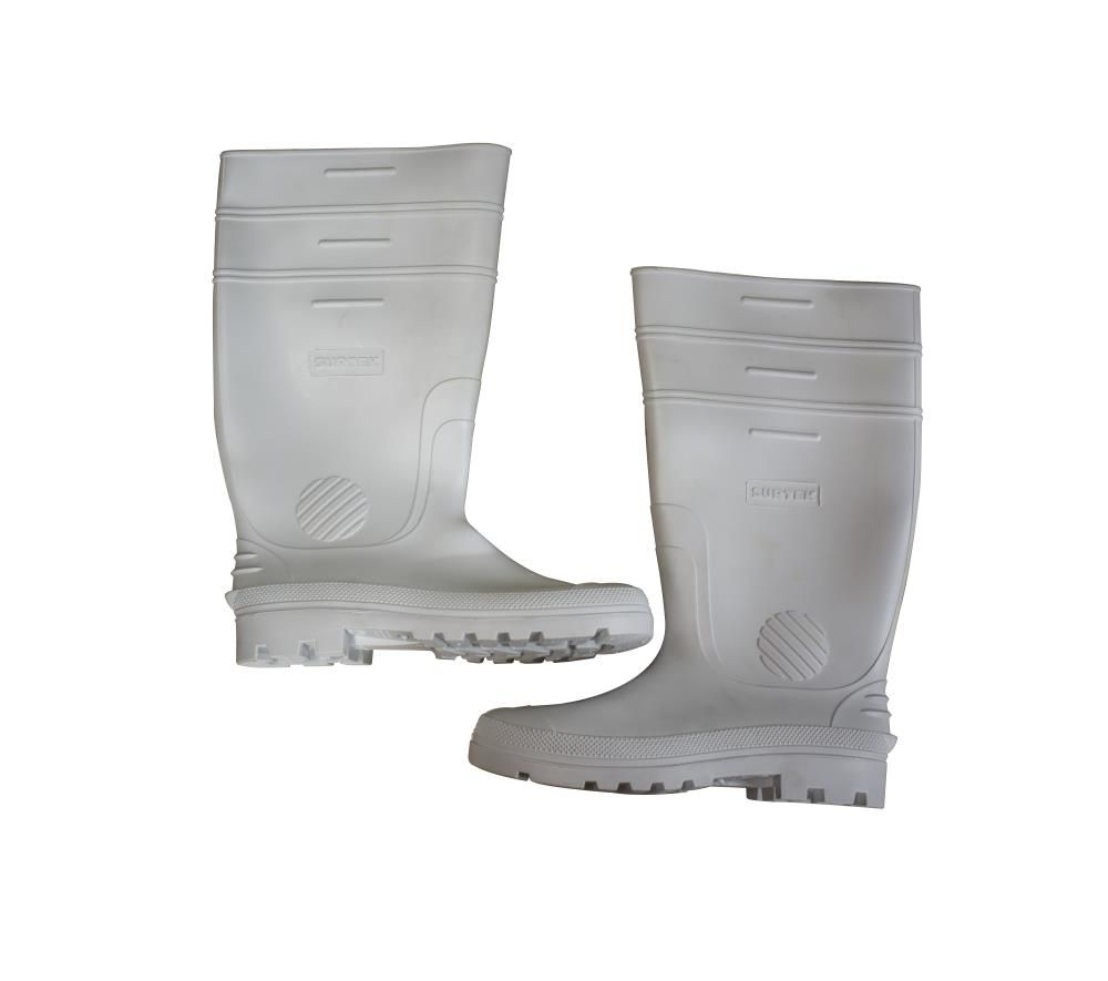 Boots Rubber White Size 10