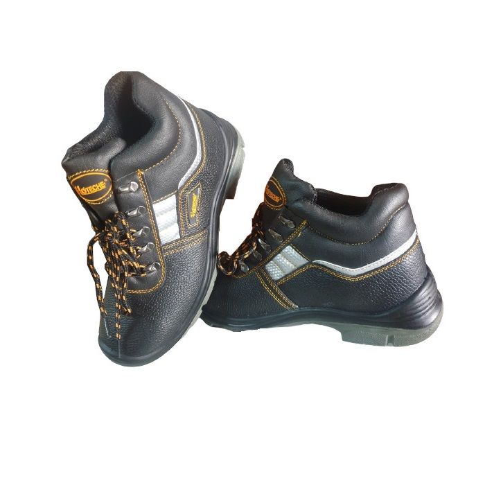 Hoteche Safety Boots Steel Toe Black Size 9 (437200-42)