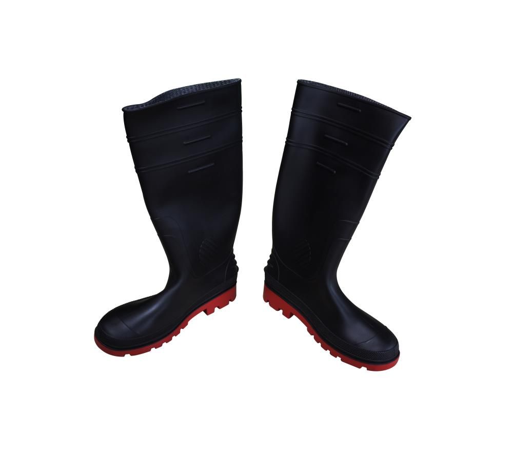 Black Rubber Boots Size 8