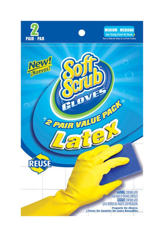 Gloves Latex Yellow Medium (6207229)