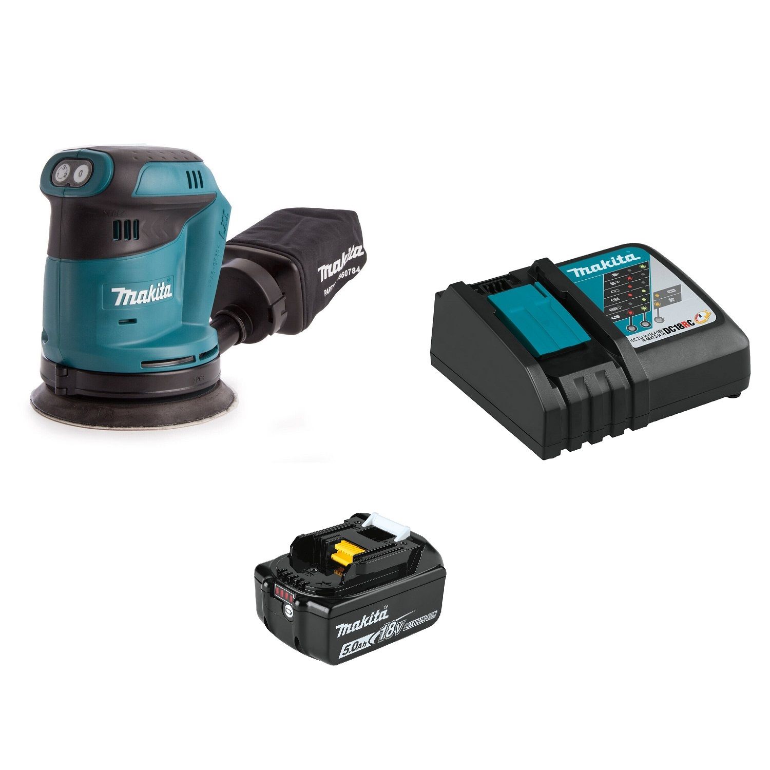 Makita Cordless Random Orbit Sander 18V 5 in. (DB0180ZX03)