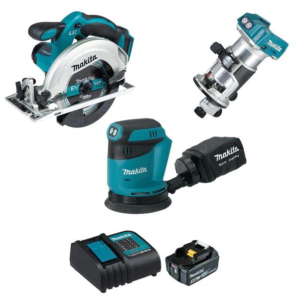 Makita Wood Working Kit 3pc Set (DLX3165ST)
