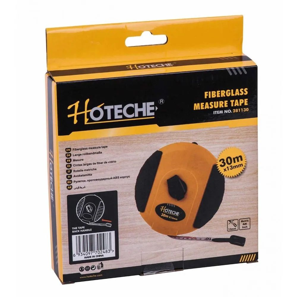 Hoteche FiberGlass Measuring Tape 30m  (100ft) (281130)