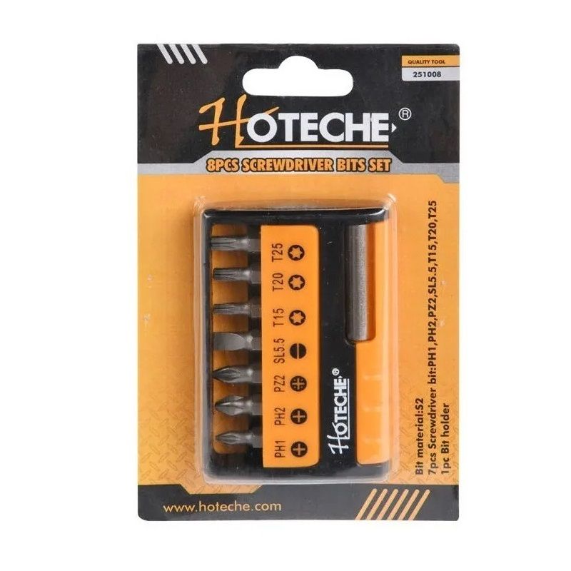 Hoteche Screwdriver Bit Set 8 pc (251008)