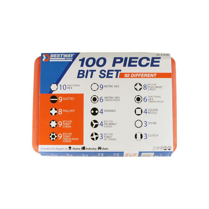 Best Way Tools Screwdriver Bit Set 100 pcs