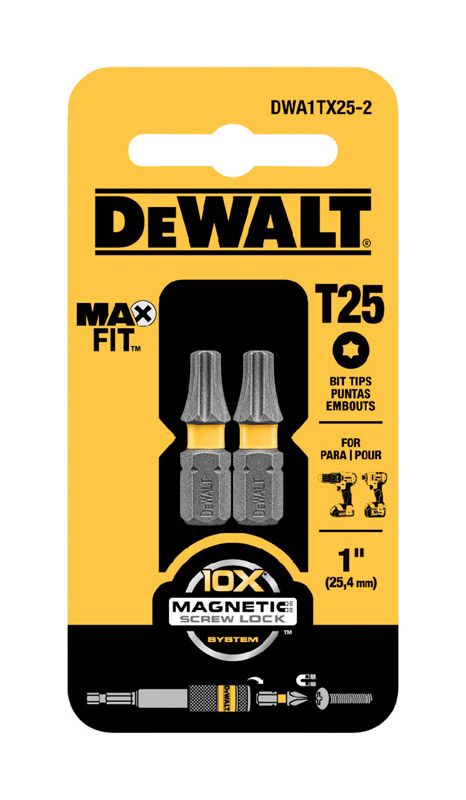 DeWalt ScrewDriver Bit Torx T25 S x 1 in. 2 Pcs (2896595)